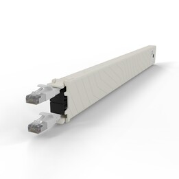 PATCHBOX .one Cassette 8RU STP White - Cat6a U/FTP Cable 0.8 m