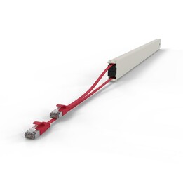PATCHBOX .one Cassette 46RU STP Red - Cat6a Flat Cable 2.5m
