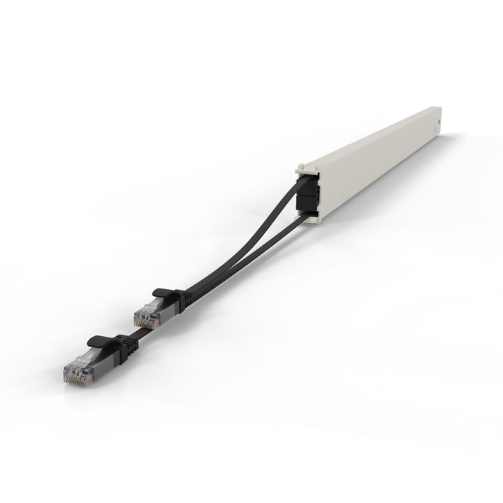 PATCHBOX .one Cassette 46RU UTP Black - 1U Patch Panel for Keystone Cat6A Modules