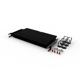 PATCHBOX .one / Frame - 19" Patchpanel-Rahmen 1U, schwarz lackierter Stahl