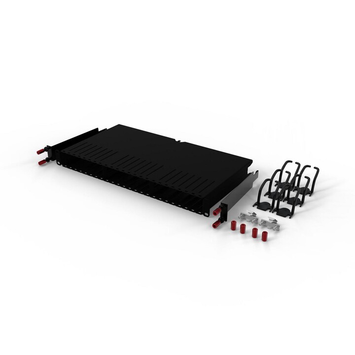 PATCHBOX .one / Frame - 19" Patch Panel Frame 1U, Black Powder-Coated Steel