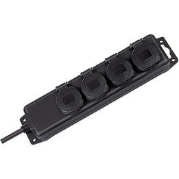 Régua de tomadas Brennenstuhl 1159960 com 6 tomadas, proteção infantil e interruptor iluminado, cabo 1,5 m, 250 V, 16 A, 3680 W,