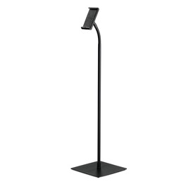 DURABLE 894501 Floor Stand for Tablet, Height Adjustable 100-160 cm, 360° Tilt and Rotation, 5 kg Steel Base, 7-13" Tablets, Max