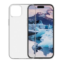 Funda dbramante1928 Groenlandia para iPhone 15 Plus, Transparente, Policarbonato Reciclado GRS y TPU Reciclado, Resistente a Caí