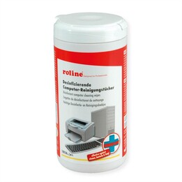 Roline Computer Disinfectant Wipes, 100 Pack