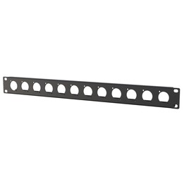 Lanview LVR1U-12D-BL Patch Panel 1U 12 Type D Modules Black