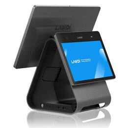 LANDI C20pro-GMS ECR - Terminal de point de vente tout-en-un 15,6" tactile, 4GB RAM, 64GB, Android avec GMS, imprimante thermiqu