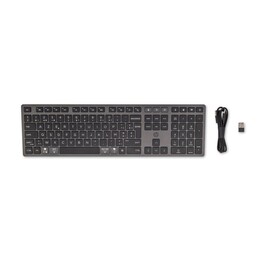 HP 720 Wireless Multi-Device Keyboard Bluetooth 5.0 + USB, RGB Backlit, Black