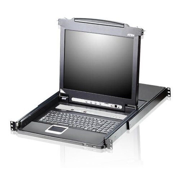 Aten CL5708N-ATA-SG - KVM LCD de 19 polegadas com 8 portas