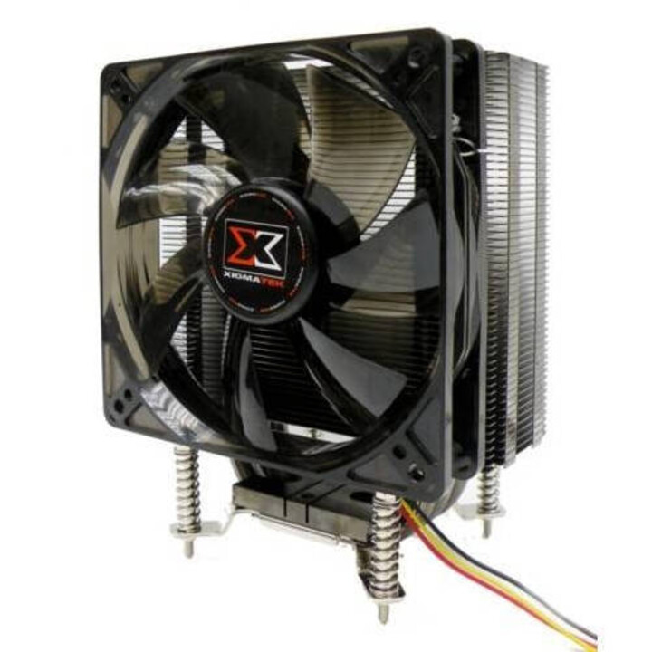 Xigmatek HDT-S1283 Dark Knight - Dissipador CPU alumínio, 3 heatpipes cobre, ventoinha 120mm PWM 1000-2200RPM, 89.45CFM, 30.1dBA