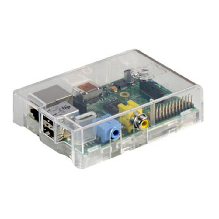 Raspberry Pi Modelo B 512MB - Barebone com 2 USB e Caixa Transparente