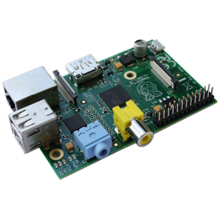 Raspberry Pi Modelo B 512MB - Barebone com 2 USB e Caixa Transparente