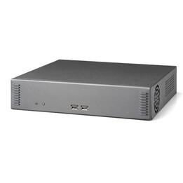 Morex 2756 Nera con riser card e ACDC 80W. Mini-ITX