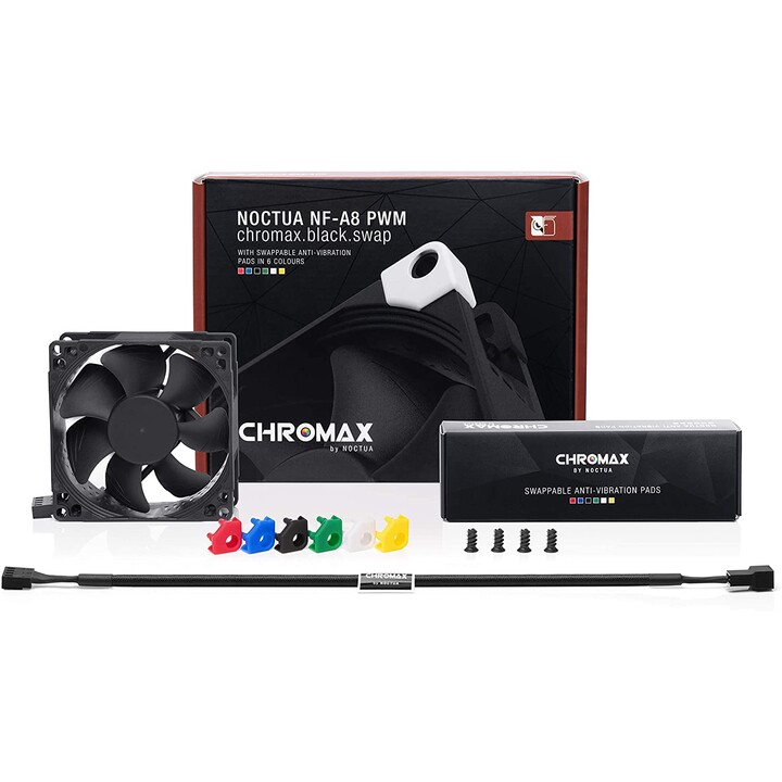 Noctua NF-A8 PWM Chromax.black.swap - Ventola 8 cm