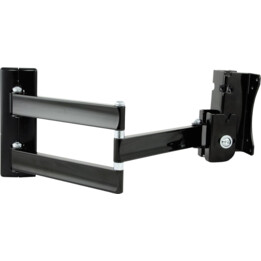 B-Tech BT7513 - Wall mount for flat screen with double arm, black