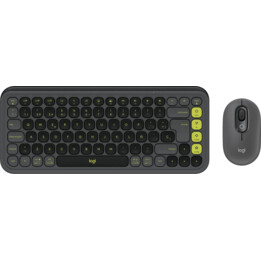 Logitech POP Icon Combo, graphite et vert, Logi Bolt, USB/Bluetooth, ES