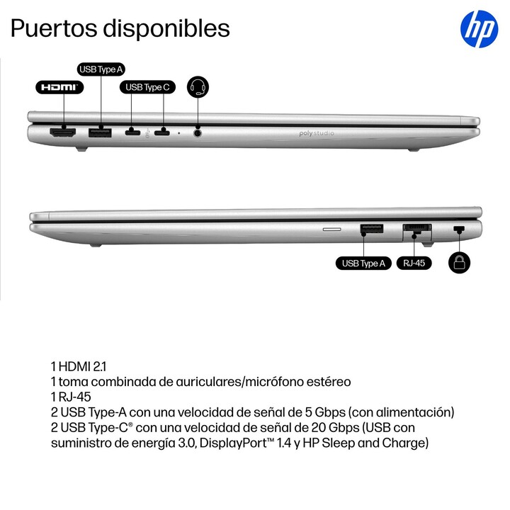 HP P4 G1i 16 U5-225u - Ordinateur de bureau avec Intel Core i5-13400, 16 Go DDR4, 512 Go SSD, écran HP P24v G5 23,8" Full HD, cl