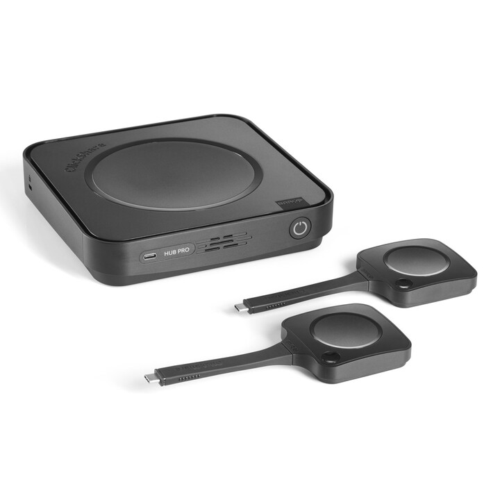 Barco ClickShare RS Hub Pro - 2 | Sistema de apresentação sem fios 4K, 2 utilizadores, HDMI/USB-C/USB-A, PoE+, inclui 2 botões C
