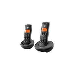 Telefono Cordless Motorola E202 DECT Nero