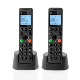 MOTOROLA DOT202 Telefone DECT DUO Preto