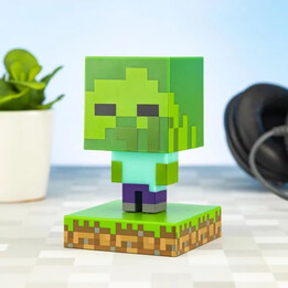 Minecraft Zombie Icon Paladone Lamp