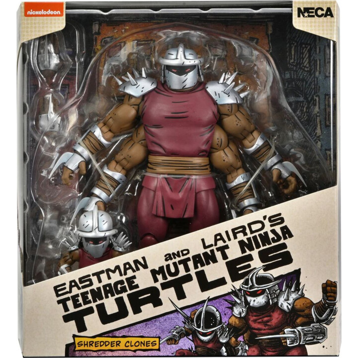 Neca Tartarugas Ninja Shredder Clone & Mini Shredder - Figura de ação 7 polegadas