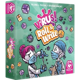 Tranjis Games Virus! Roll & Write - Jogo de tabuleiro