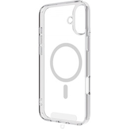 Muvit recycletek MagSafe Case Compatible with Apple iPhone 16 Plus Transparent