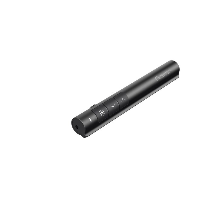 eSTUFF GLB216000 Présentateur Sans Fil avec Pointeur Laser Rouge Classe II, 30 m, Récepteur USB Nano, Batterie Rechargeable 200 