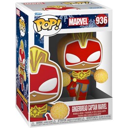 Funko Pop! Marvel: Navidad - Galleta Jengibre - Capitana Marvel