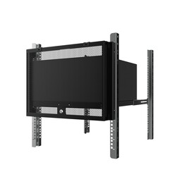 Lanview RAB508BL 19" 8U Rack Security Cover Panel, Black RAL9005