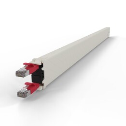 PATCHBOX .one Cassette 30RU STP Red - Cat6a U/FTP Flat Cable 1.8 m