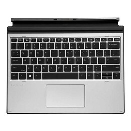 HP L67436-051 Tastatur mit USB 2.0 Kabel, QWERTY-Layout Spanisch/Französisch (Bl Fr), Flachprofil-Membran, integrierte Handballe