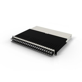 PATCHBOX .one 8-Port STP Shielded Cat6A 1U Patch Panel Black