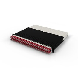 PATCHBOX .one Patch Panel 8 Ports UTP Cat6A Red 1U 19"