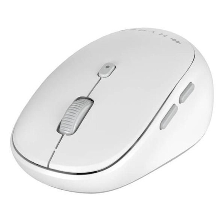 HYPER HS2100GL Mouse Gaming con Cavo USB, Sensore Ottico 8000 DPI, 6 Tasti Programmabili, Illuminazione RGB, Bianco e Grigio Spa