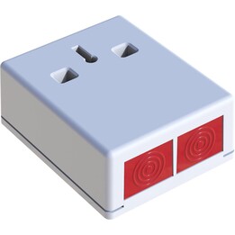 CQR PADP3/WH White G3 3-Module Panel ABS Plastic