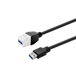 VivoLink PROKEYUSB3AFM3W Keystone Blanco USB3.0