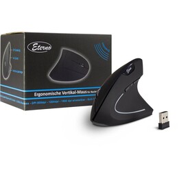 Inter-Tech Eterno KM-206R Mouse Verticale Wireless Nero