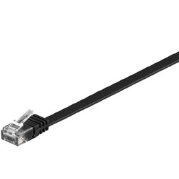 MicroConnect V-UTP60025S-FLAT Network Cable Flat Cat6 U/UTP 0.25 m Black