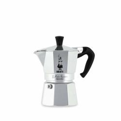 Bialetti Moka Express Cafetera italiana 0,2 L Aluminio, Negro - Imagen 1