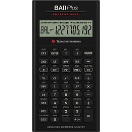 Texas Instruments BA II Plus Finanzrechner schwarz