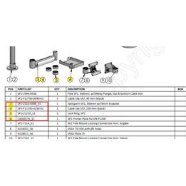 Ergonomic Solutions Ap2 Kit basculante com clipe de cabo preto