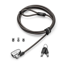 Kensington Clicksafe 2.0 Universal - Lucchetto di sicurezza con combinazione a 4 cifre, cavo in acciaio da 1,8 m, compatibile co