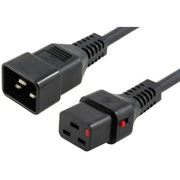 MicroConnect MC-C19C20LOCK-2.5M Power Cable C19 with Lock IEC - C20