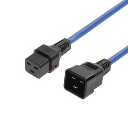 MicroConnect MC-C19C20LOCK-2M-B Power Cable C19 with Lock IEC - C20
