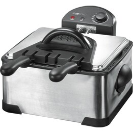 Clatronic FR 3195 4 L Doppio Nero, Acciaio Inossidabile 2000 W