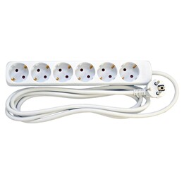 Mercodan 584420023 Schuko Socket with 6 Outlets