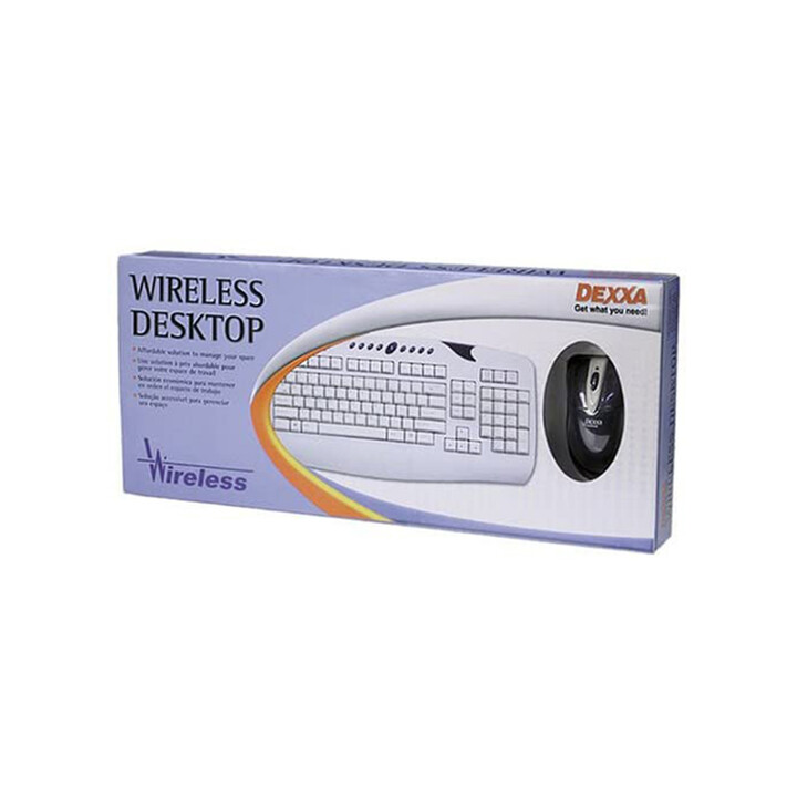 Dexxa Wireless Desktop - Tastiera e mouse wireless