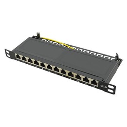 Logilink NP0066 Patchpanel Cat. 6a mit 12 Ports